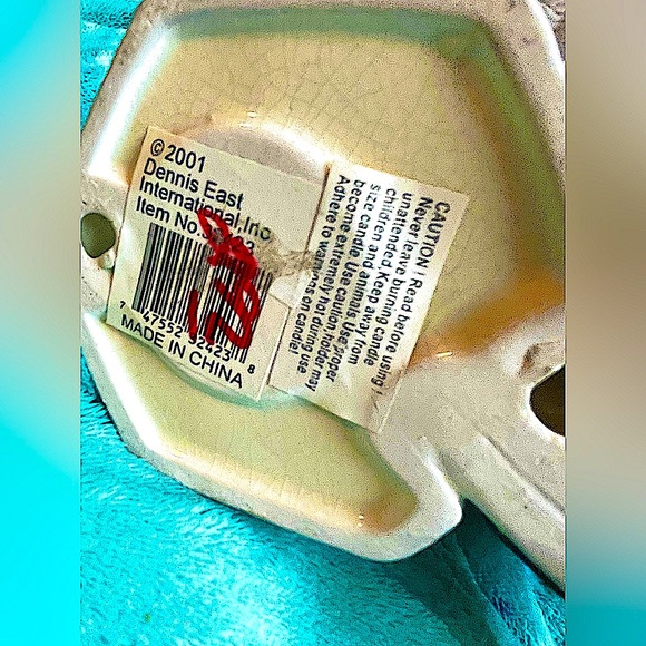 lighthouse candleholder picture frame w/seagull bird ceramic votive vtg 10" high - Picture 4 of 4